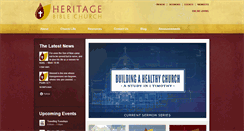 Desktop Screenshot of heritagebiblechurch.org