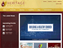 Tablet Screenshot of heritagebiblechurch.org